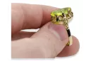 Žlutý peridot 14k žluté zlato  Vintage Jewlery vrc134y